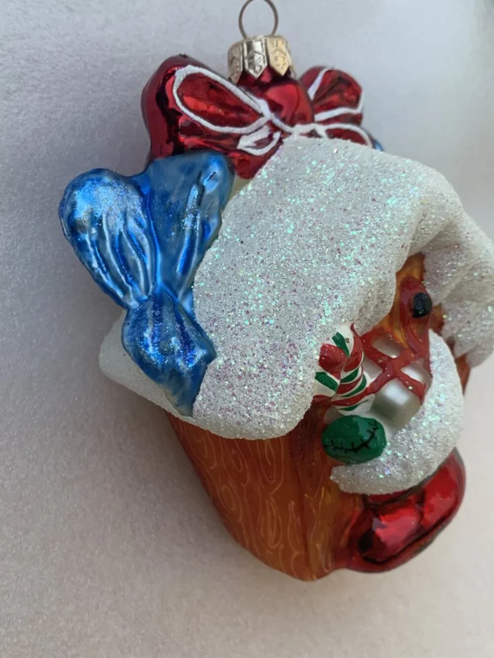 VINTAGE CHRISTOPHER RADKO CHRISTMAS TREE GLASS ORNAMENT Holiday Tweets Birdhouse
